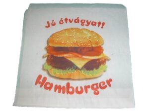 hamburger tasak papír színes